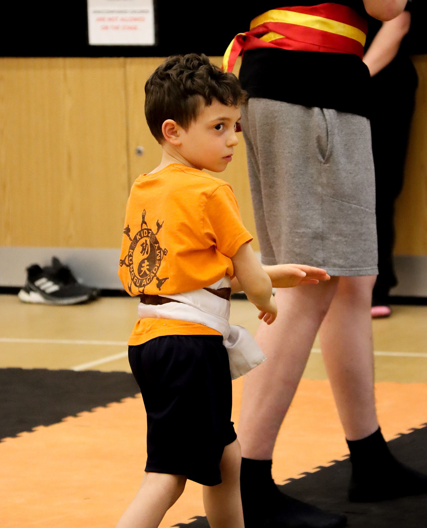 Young Student learning Kung Fu