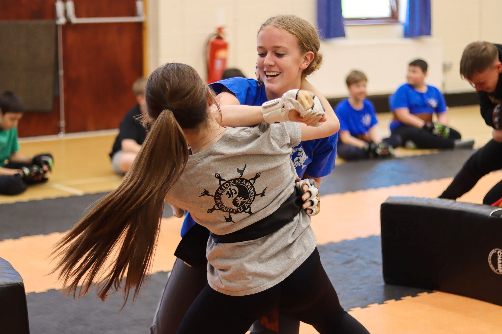 Student learning Kung Fu